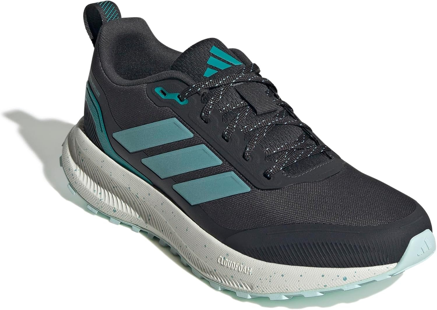 image:imageadidas Womens Run Falcon 5 Trail Running ShoesCarbonMint TonHalo Mint