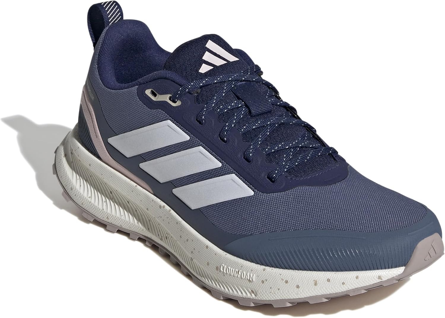 image:imageadidas Womens Run Falcon 5 Trail Running ShoesDark BlueWhiteWonder Taupe