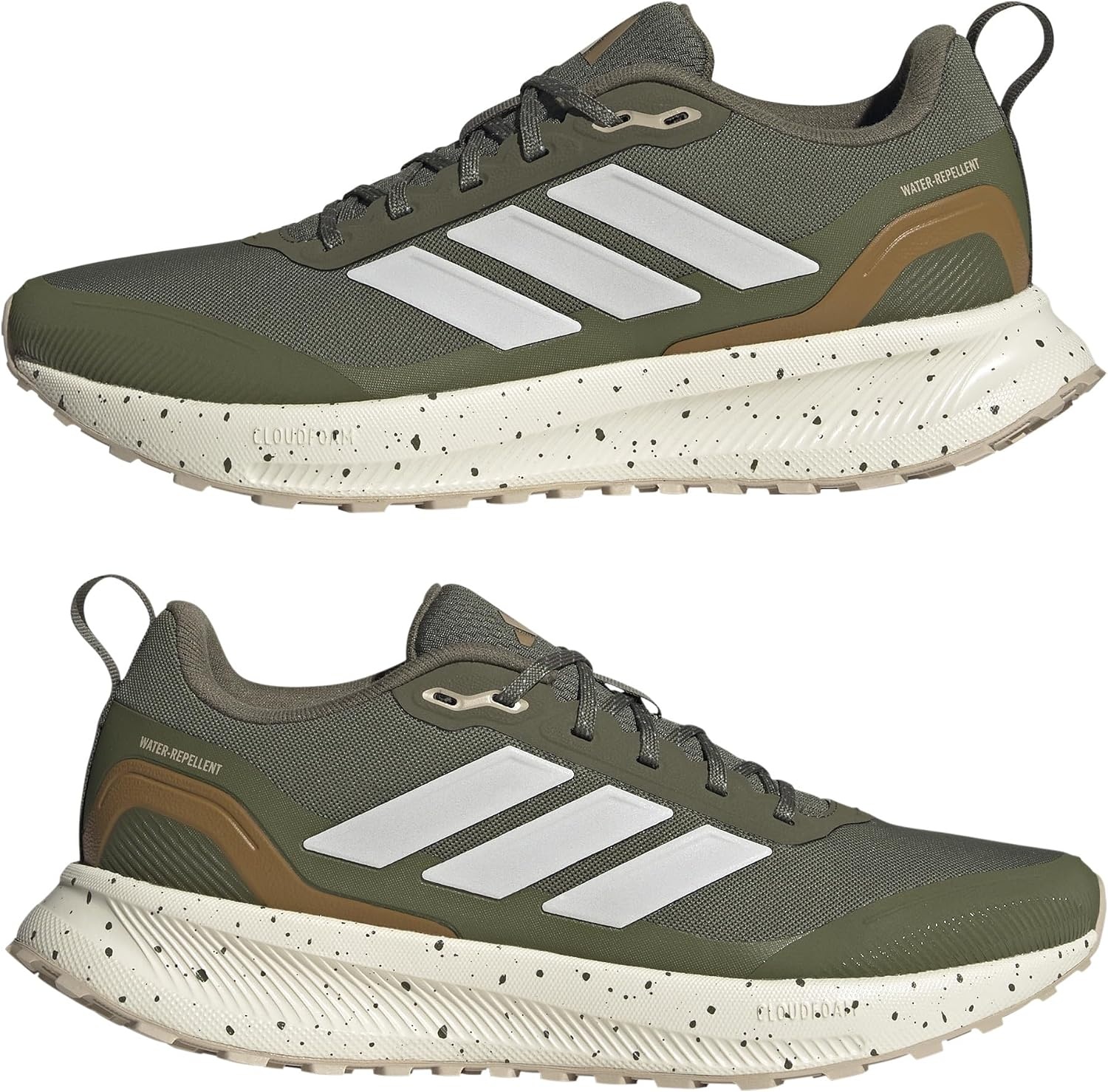 image:imageadidas Womens Run Falcon 5 Trail Running ShoesOlive StrataWhiteBronze Strata