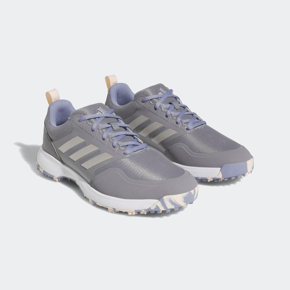 image:imageadidas Womens Tech Response Spikeless 30 Golf ShoesGolf ShoeGrey ThreeSilver MetallicSilver Violet