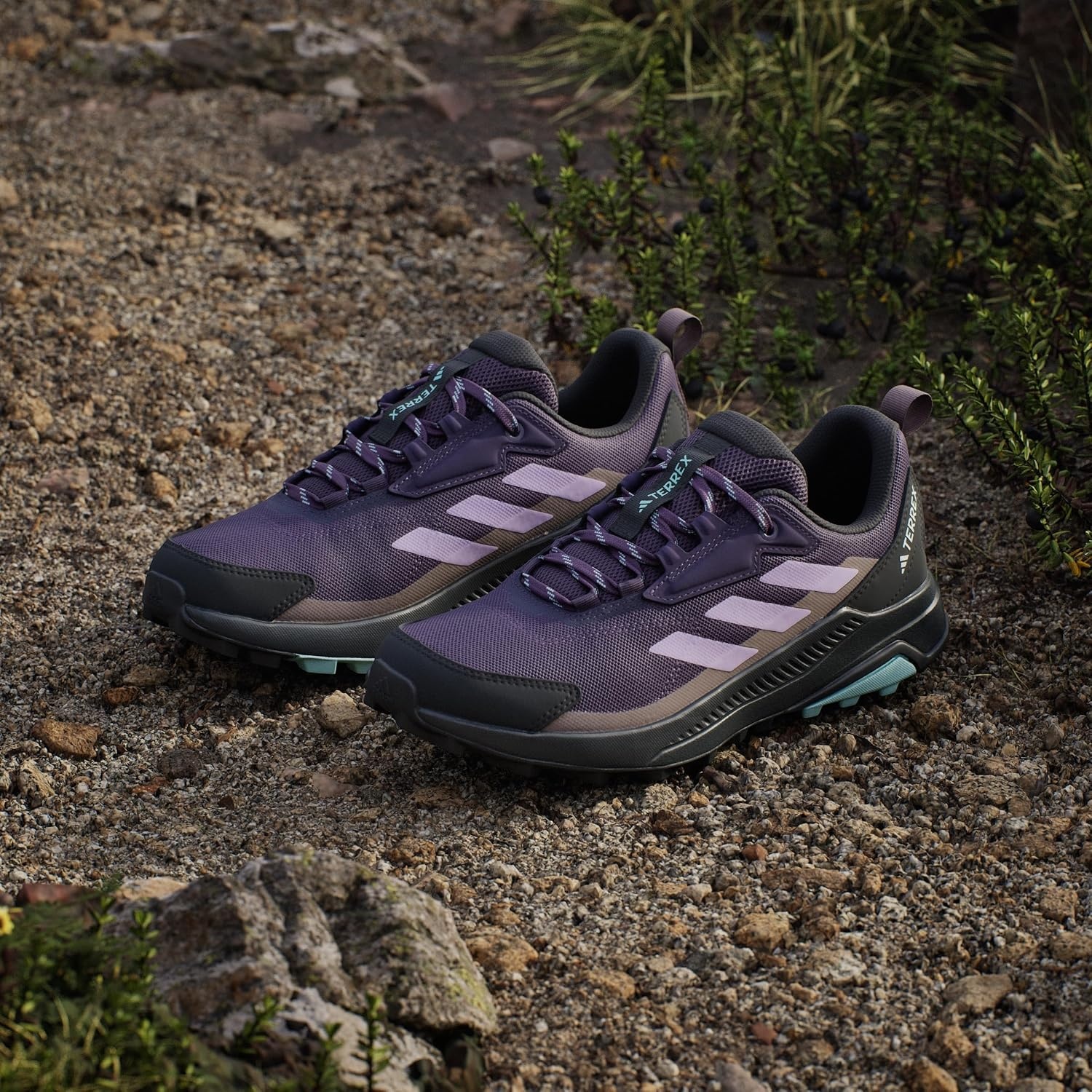image:imageadidas Womens Terrex Anylander Hiking ShoesAurora PlumPowder PlumTrace Brown