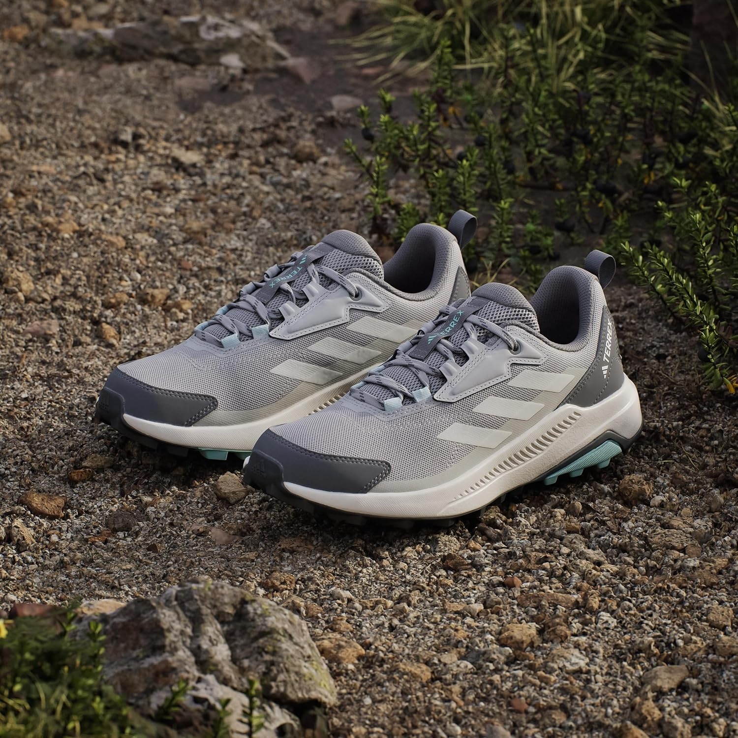 image:imageadidas Womens Terrex Anylander Hiking ShoesGreyChalk WhiteWonder Alumina