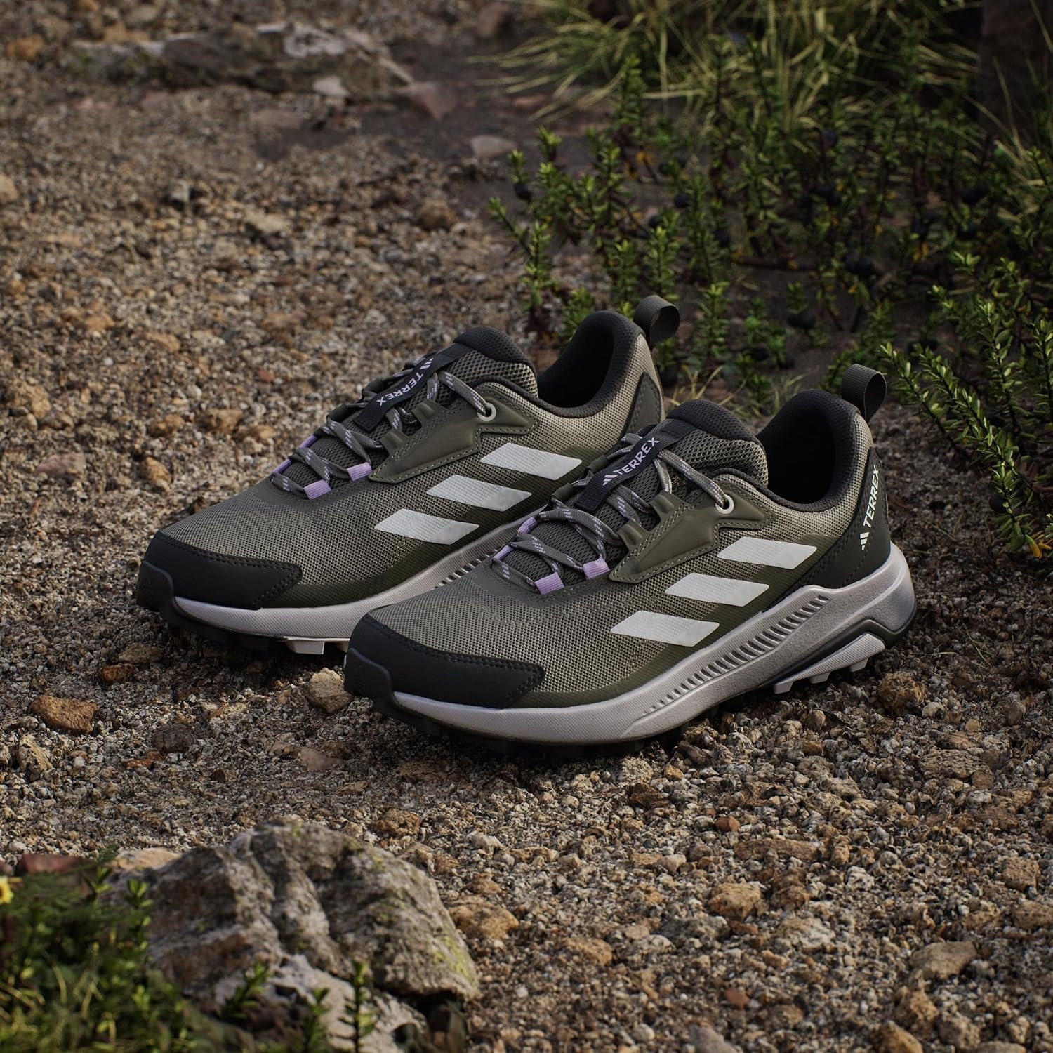 image:imageadidas Womens Terrex Anylander Hiking ShoesOlive StrataDash GreyNight Cargo