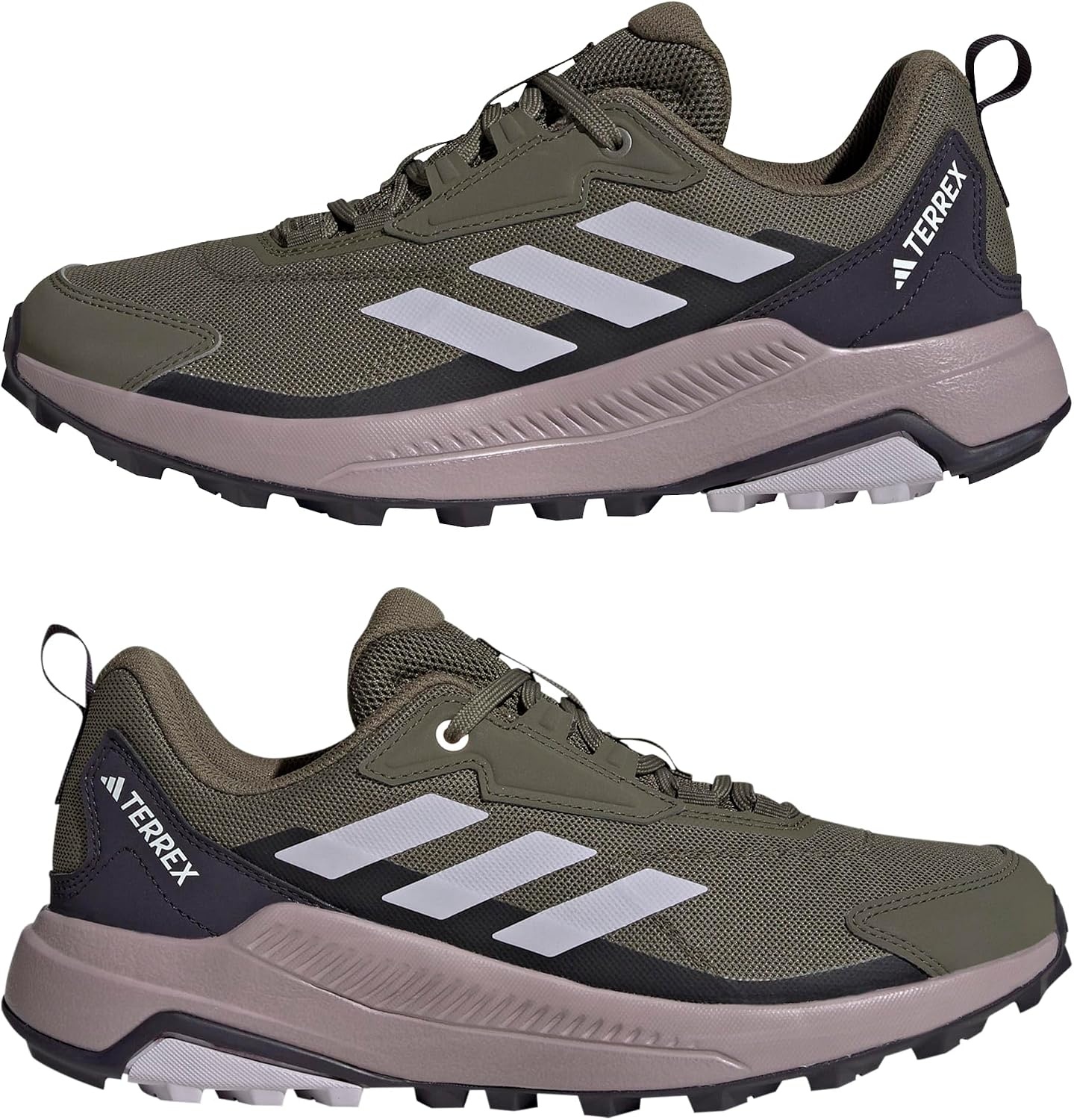 image:imageadidas Womens Terrex Anylander Hiking ShoesOlive StrataSilver DawnAmber Tint