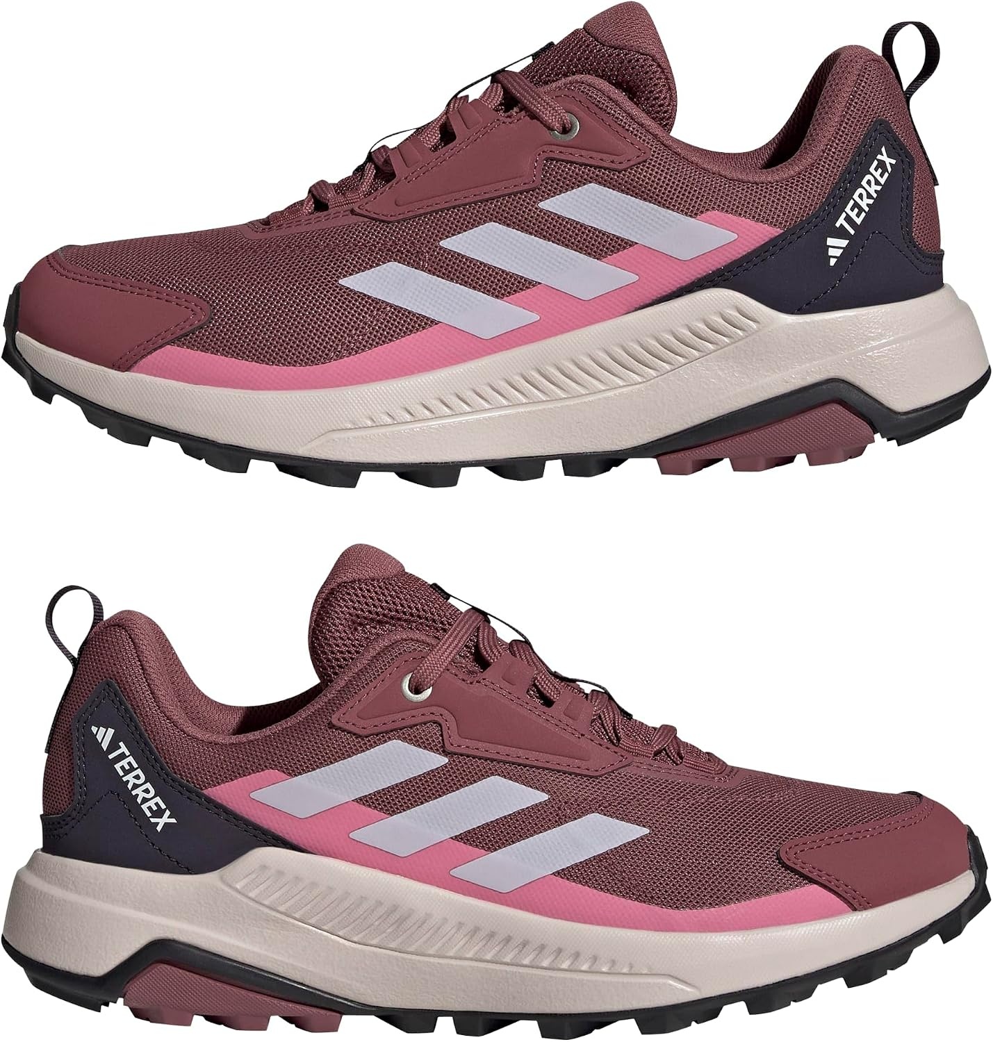 image:imageadidas Womens Terrex Anylander Hiking ShoesQuiet CrimsonSilver DawnPink Fusion