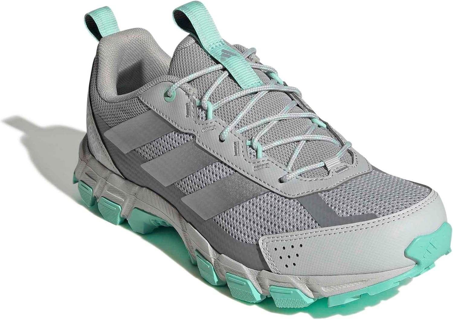 image:imageadidas Womens Terrex Rockadia Hiking Shoe Sneakers Shoes Casual BeigeClear MintGreySilver Metallic