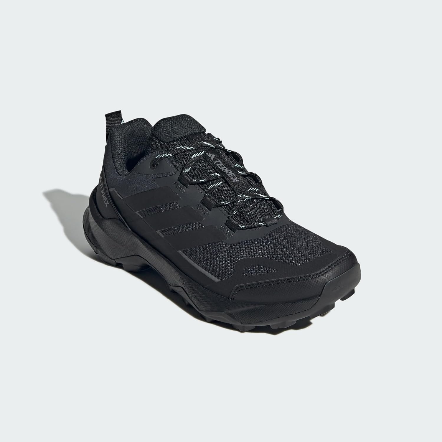 image:imageadidas Womens Terrex Skychaser AX5 Hiking ShoeBlackBlackSemi Flash Aqua