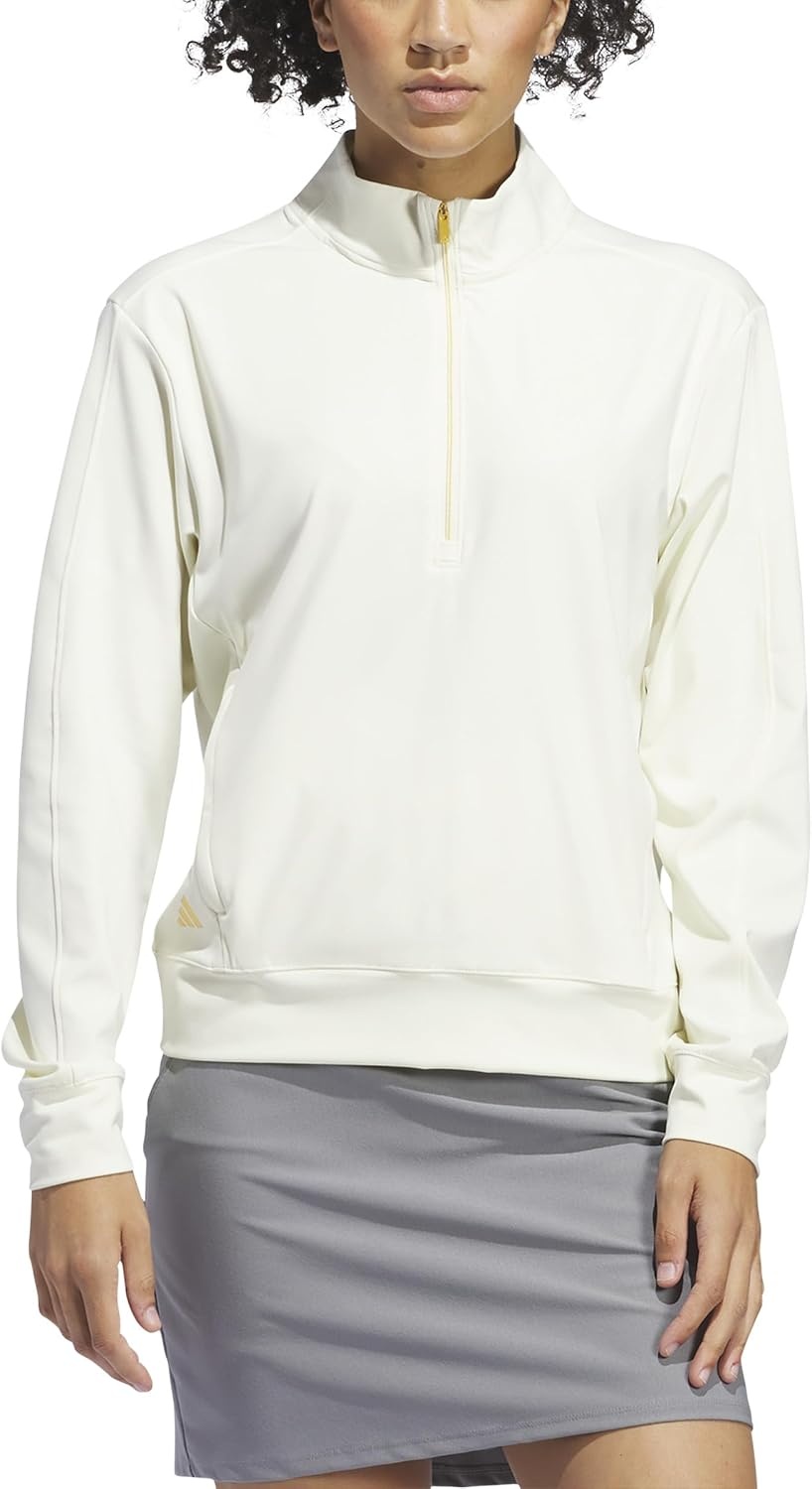 image:imageadidas Womens Ultimate365 Halfzip Layering TopIvory