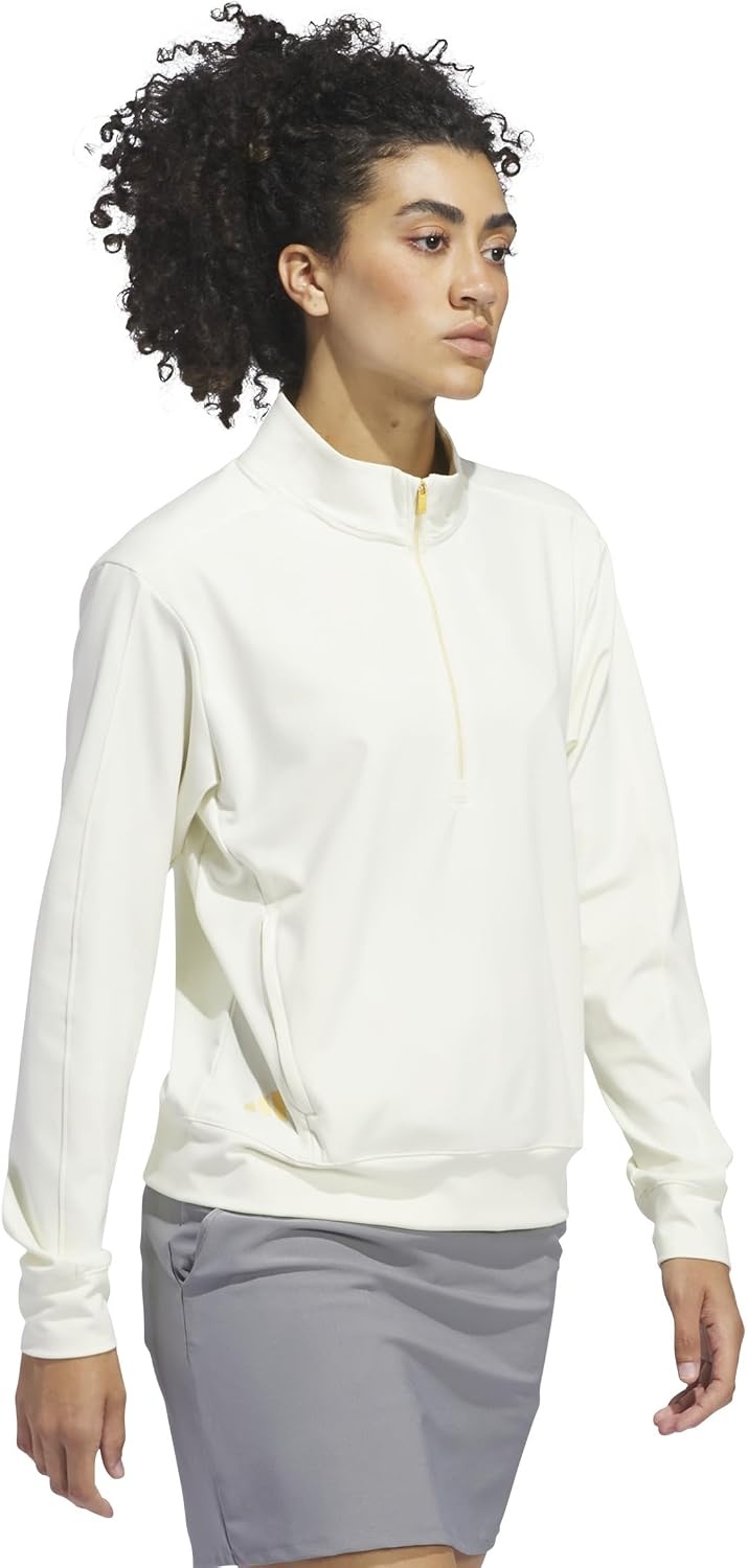 image:imageadidas Womens Ultimate365 Halfzip Layering TopIvory