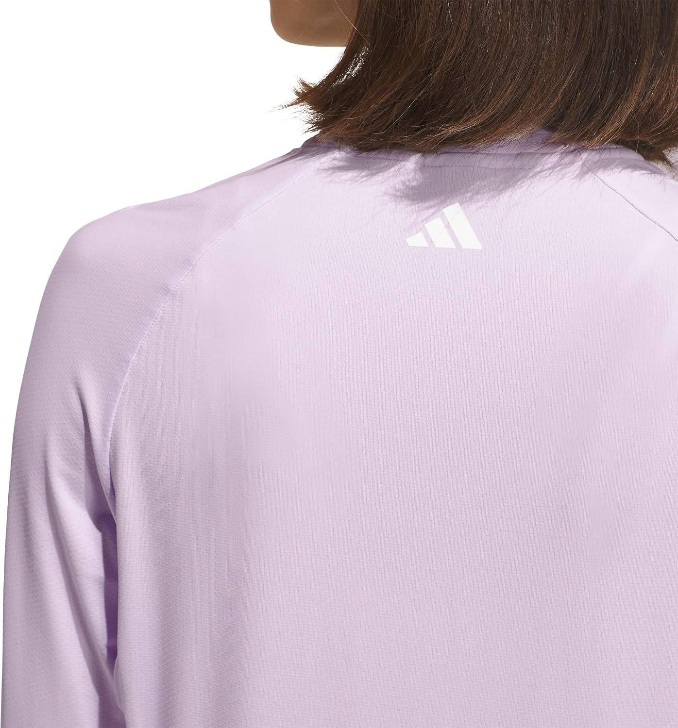 image:imageadidas Womens Ultimate365 Solid Quarterzip Mock Neck TopFrozen Purple