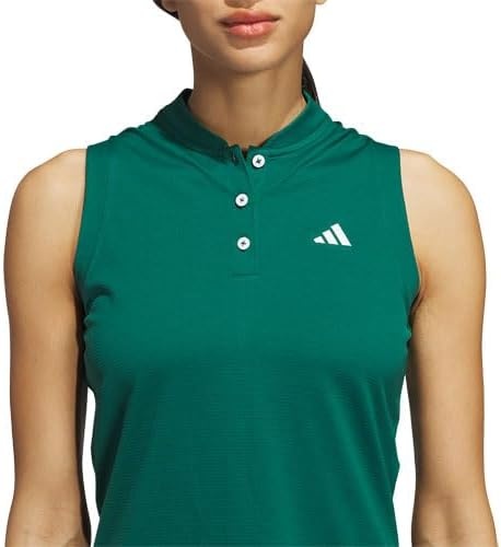 image:imageadidas Womens Ultimate365 Tour Twistknit Polo ShirtCollegiate Green