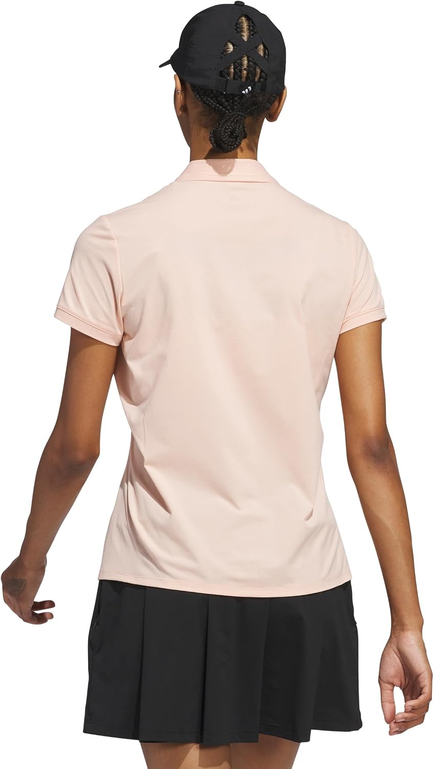 image:imageadidas Womens Ultimate365 Tour Twistknit Polo ShirtPowder Coral