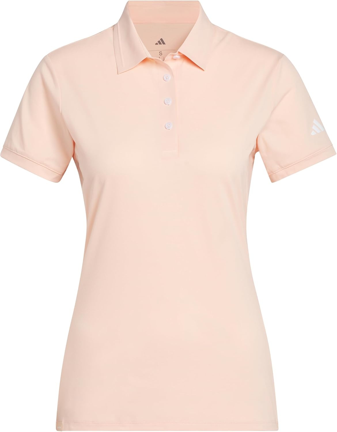 image:imageadidas Womens Ultimate365 Tour Twistknit Polo ShirtPowder Coral