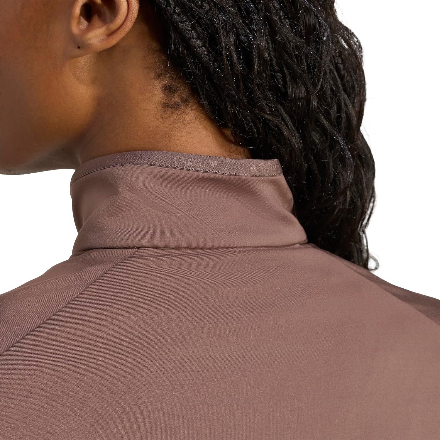 image:imageadidas womens Terrex Multi Climawarm Halfzip Tech Fleece Hiking SweatshirtEarth StrataEarth Strata