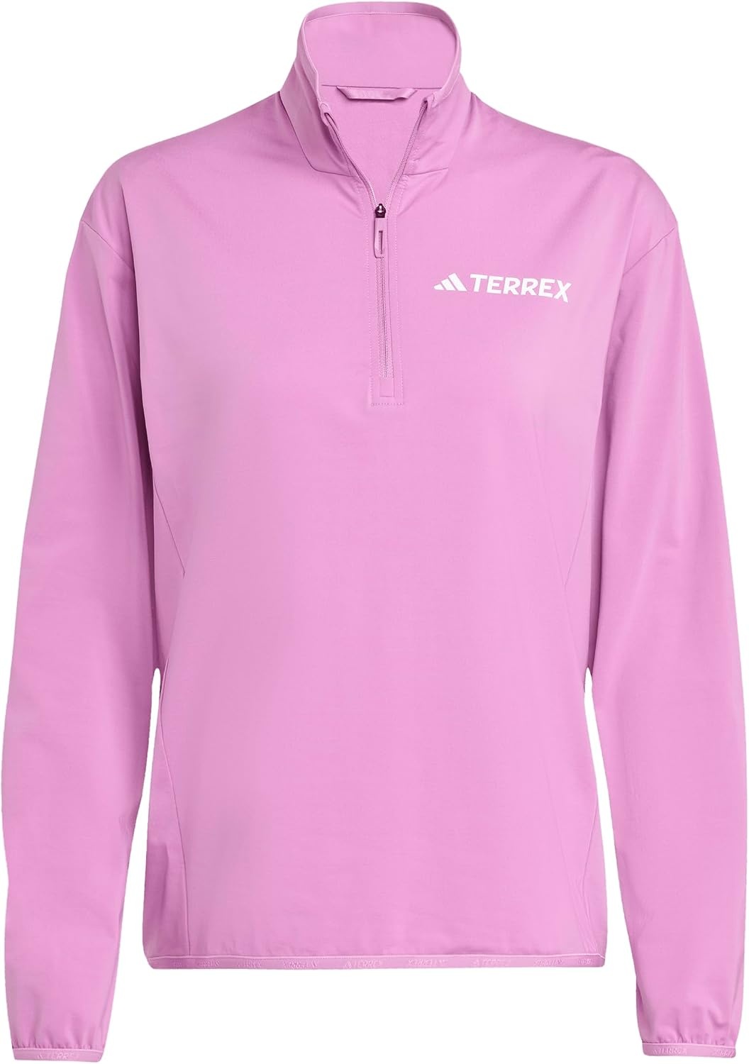 image:imageadidas womens Terrex Multi Climawarm Halfzip Tech Fleece Hiking SweatshirtPreloved Purple