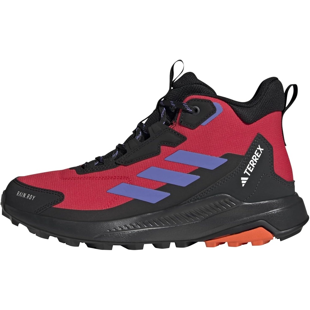 image:imageAdidas Womens Terrex Anylander Mid Top Rainrdy Hiking SneakersPure Ruby Semi Cobalt Blue Core Black