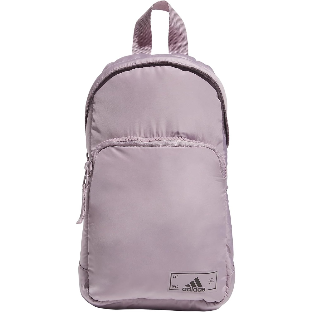 image:imageadidas Essentials Sling Bag Adjustable Strap Secure Zip Pockets Wears Crossbody Phone Strap Pocket Locks In Essentials Everyday amp Travel ReadyPreloved Fig PurpleBlack2