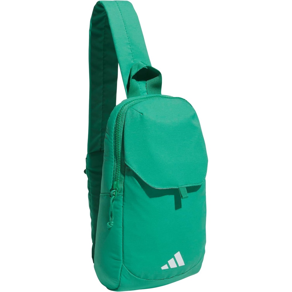 image:imageadidas Essentials Sling Bag Adjustable Strap Secure Zip Pockets Wears Crossbody Phone Strap Pocket Locks In Essentials Everyday amp Travel ReadySemi Court Green3