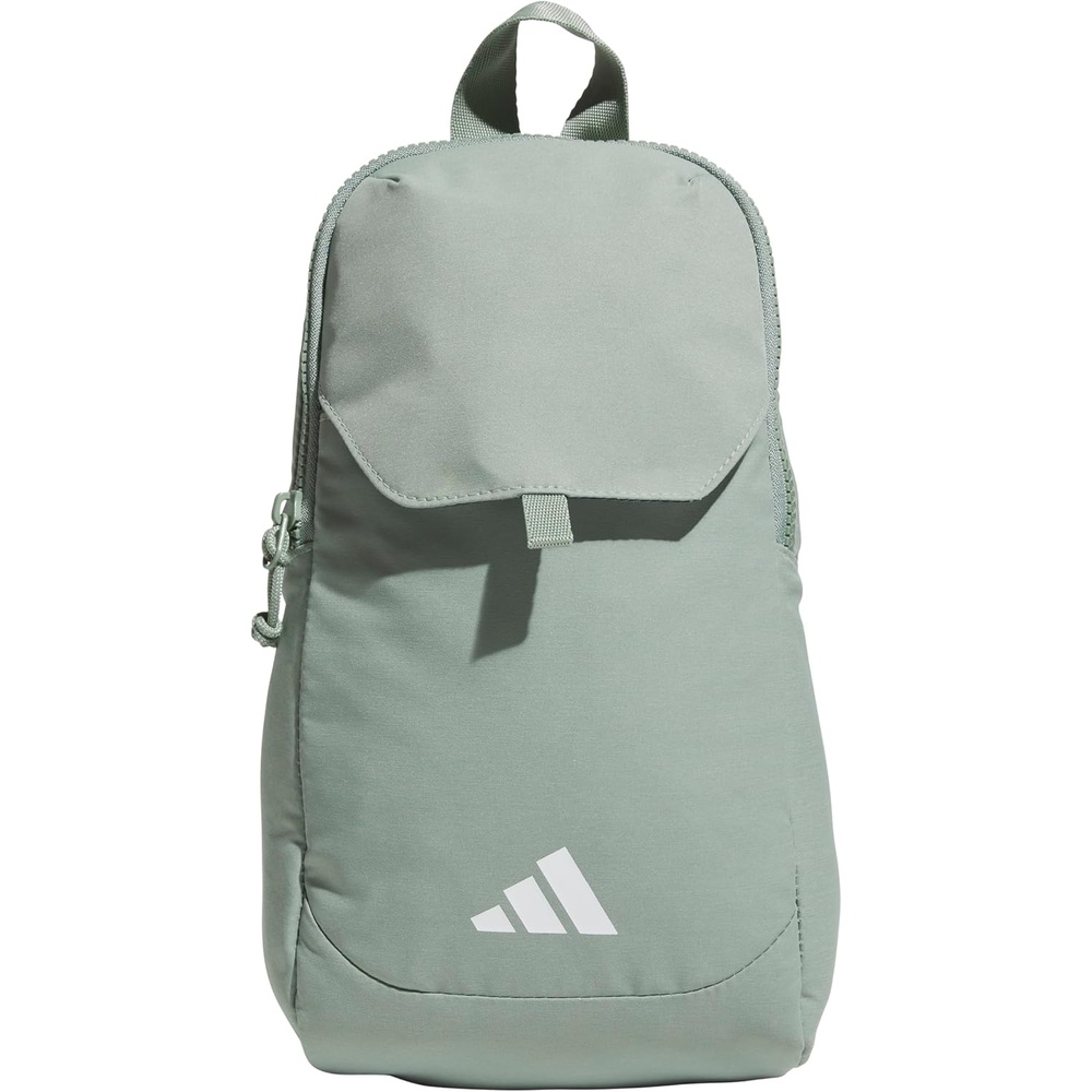 image:imageadidas Essentials Sling Bag Adjustable Strap Secure Zip Pockets Wears Crossbody Phone Strap Pocket Locks In Essentials Everyday amp Travel ReadySilver Green3