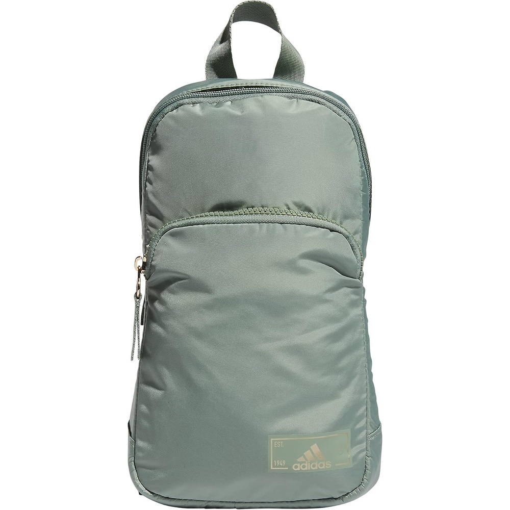 image:imageadidas Essentials Sling Bag Adjustable Strap Secure Zip Pockets Wears Crossbody Phone Strap Pocket Locks In Essentials Everyday amp Travel ReadySilver GreenGilver2