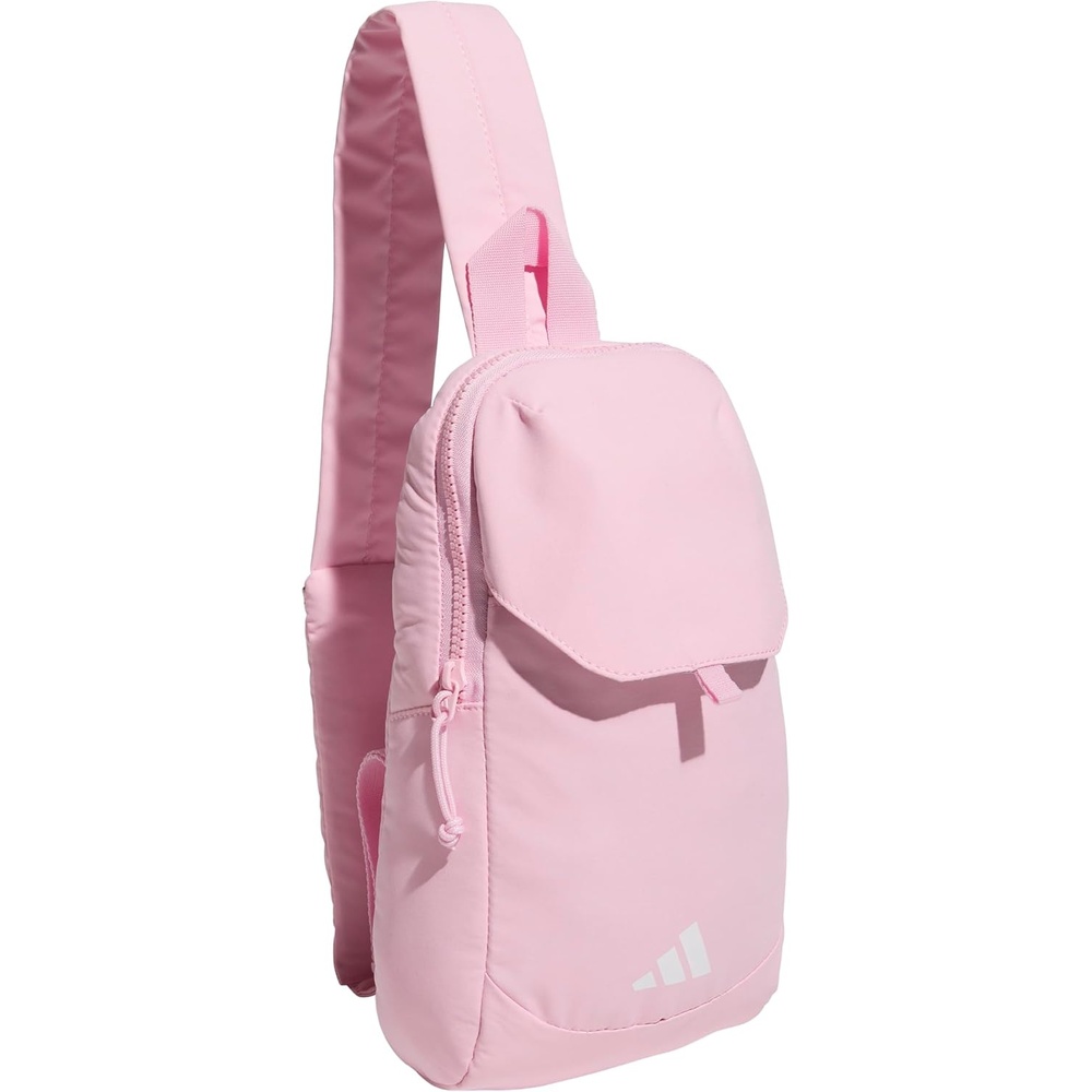 image:imageadidas Essentials Sling Bag Adjustable Strap Secure Zip Pockets Wears Crossbody Phone Strap Pocket Locks In Essentials Everyday amp Travel ReadyTrue Pink3