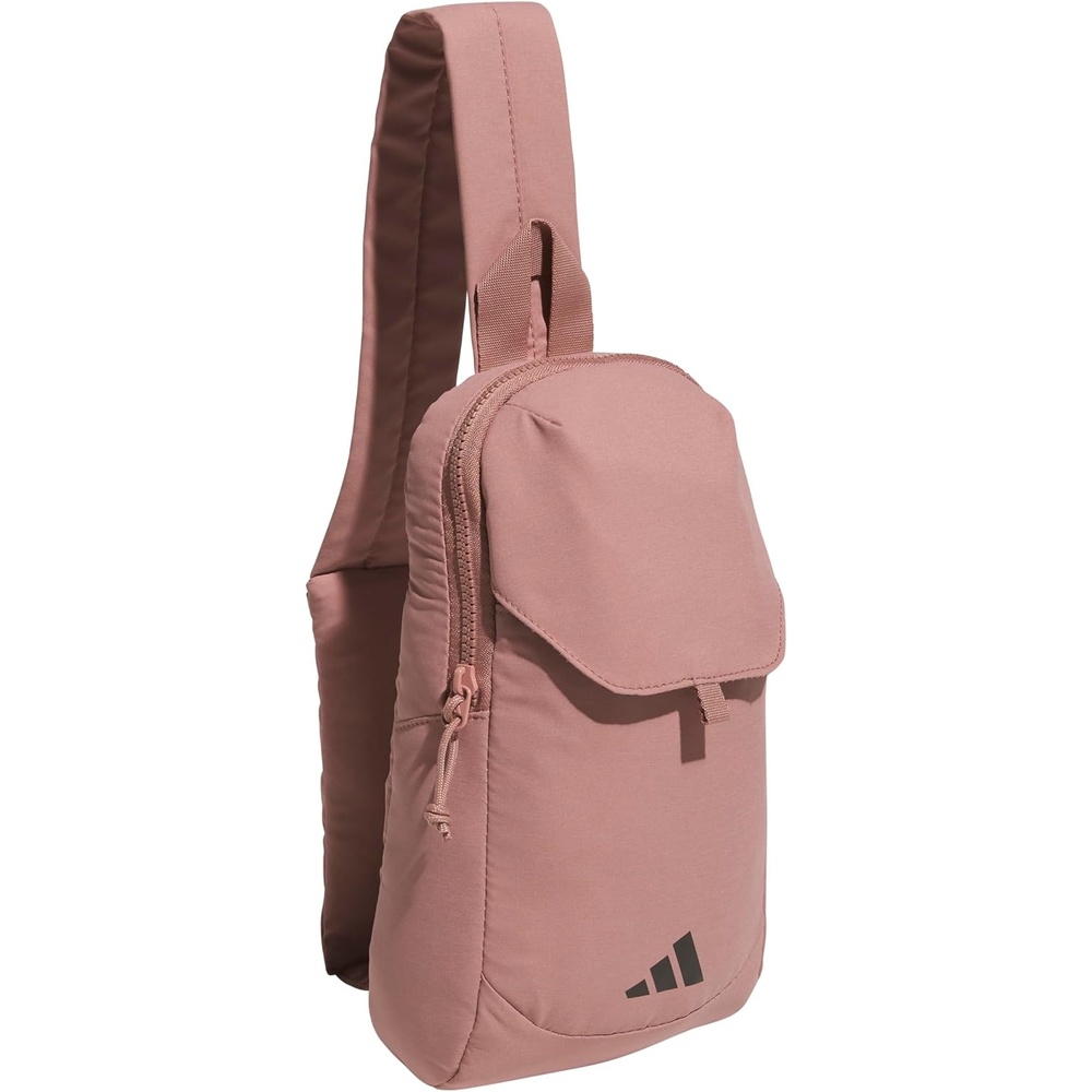 image:imageadidas Essentials Sling Bag Adjustable Strap Secure Zip Pockets Wears Crossbody Phone Strap Pocket Locks In Essentials Everyday amp Travel ReadyWarm Clay Pink3