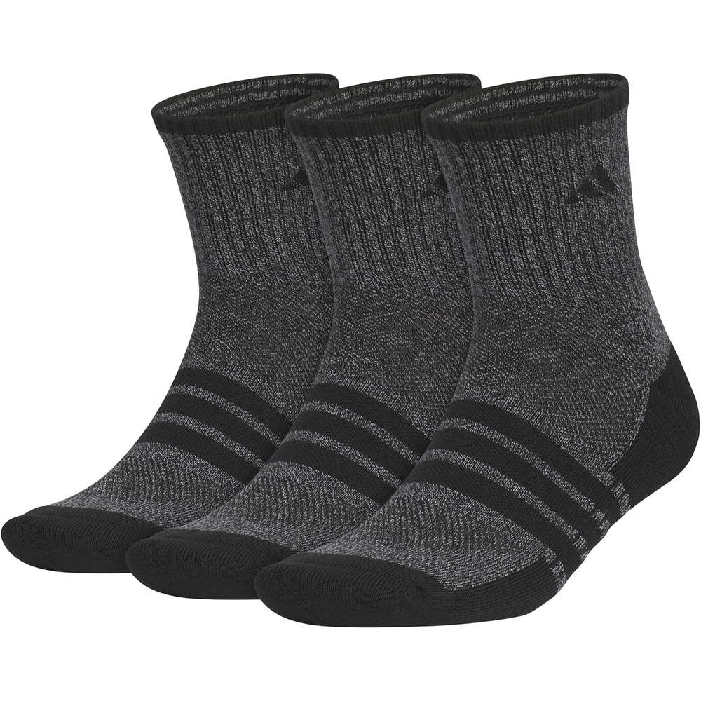 image:imageadidas Mens Cushioned X Socks 3 Pairs 3Pack Targeted Cushioning Arch Support Breathable MoistureWicking Reinforced Heel amp Toe AllDay ComfortBlackOnix GreyMidcrew3Crew