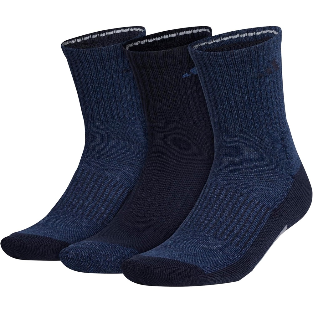 image:imageadidas Mens Cushioned X Socks 3 Pairs 3Pack Targeted Cushioning Arch Support Breathable MoistureWicking Reinforced Heel amp Toe AllDay ComfortNight Marine BlueLegend Ink BlueGreyMidcrew3