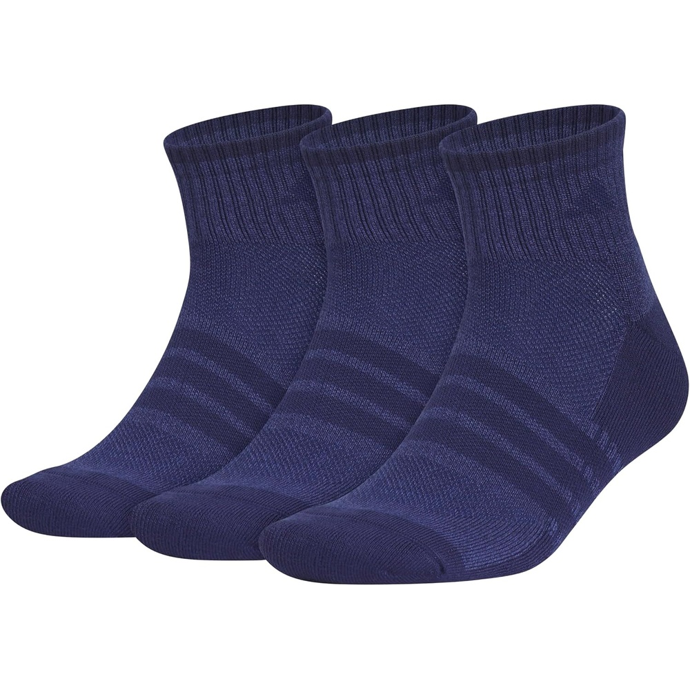 image:imageadidas Mens Cushioned X Socks 3 Pairs  3Pack Targeted Cushioning Arch Support Breathable MoistureWicking Reinforced Heel amp Toe AllDay ComfortTech Indigo BlueDark BlueQuarter3