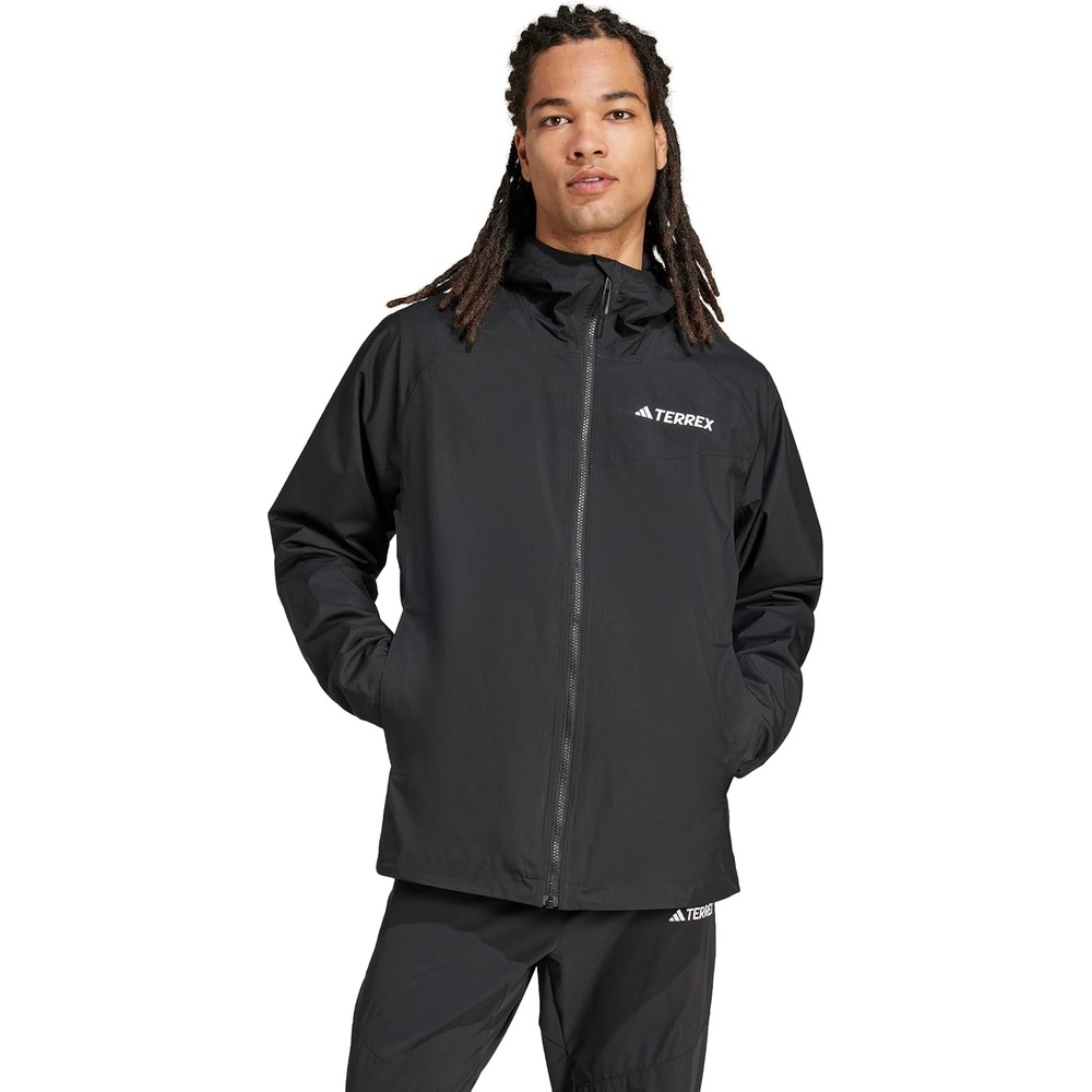 image:imageadidas Mens Terrex Multi 2L RainRdy Jacket Hiking Athletic Outerwear Casual  BlackBlackBlack