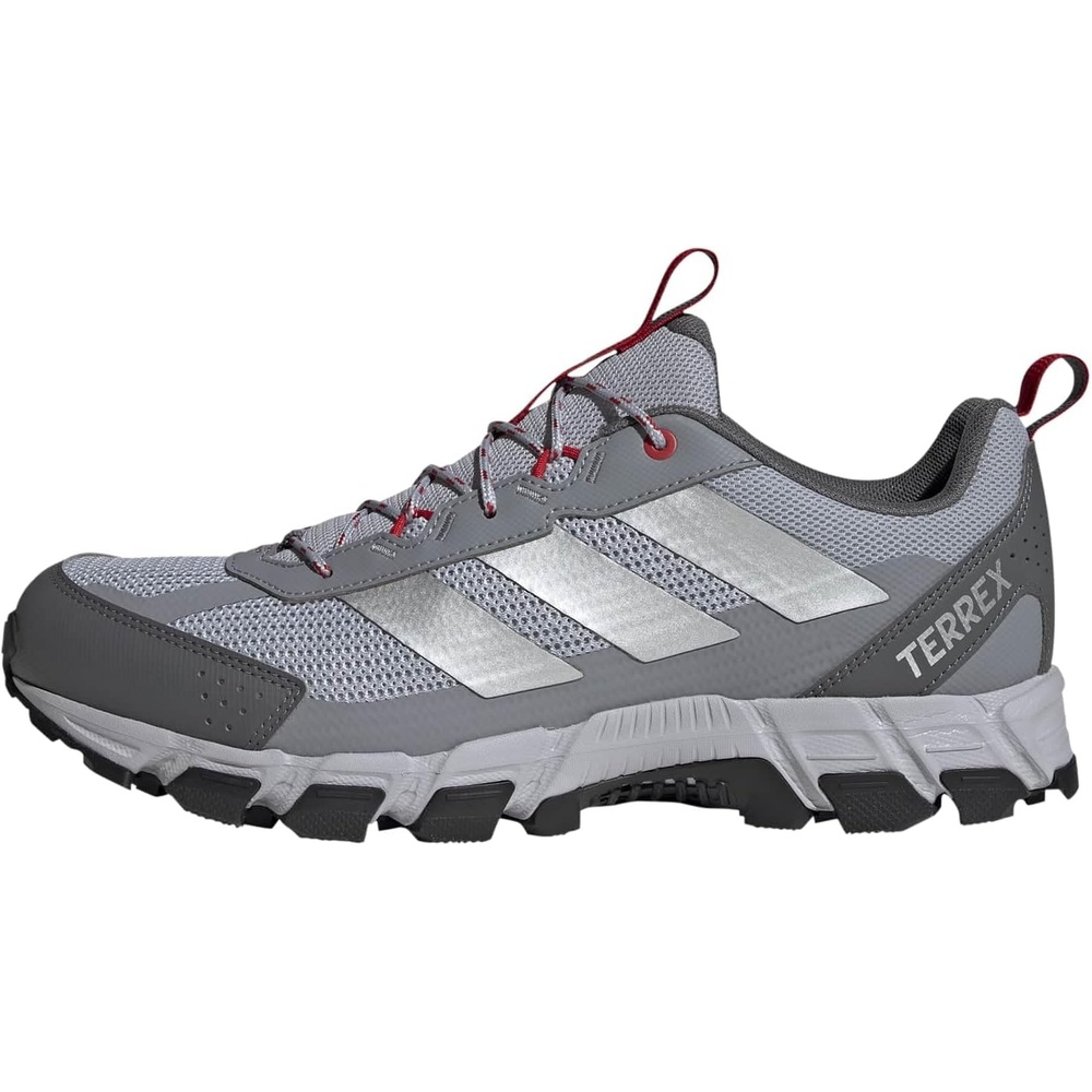 image:imageadidas Mens Terrex Rockadia Hiking Shoe Sneakers Shoes GreyHalo SilverSilver MetallicBetter Scarlet