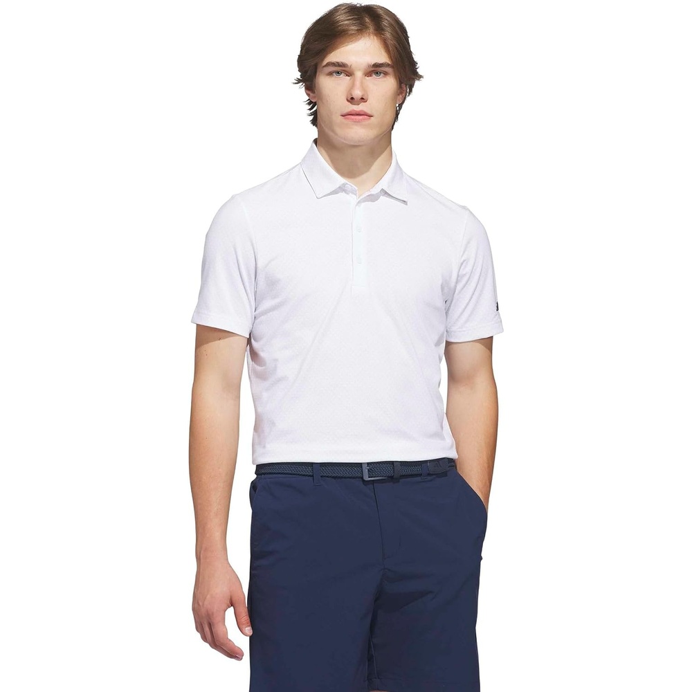 image:imageadidas Mens Ultimate365 Goto Print Polo ShirtWhite Grey Three