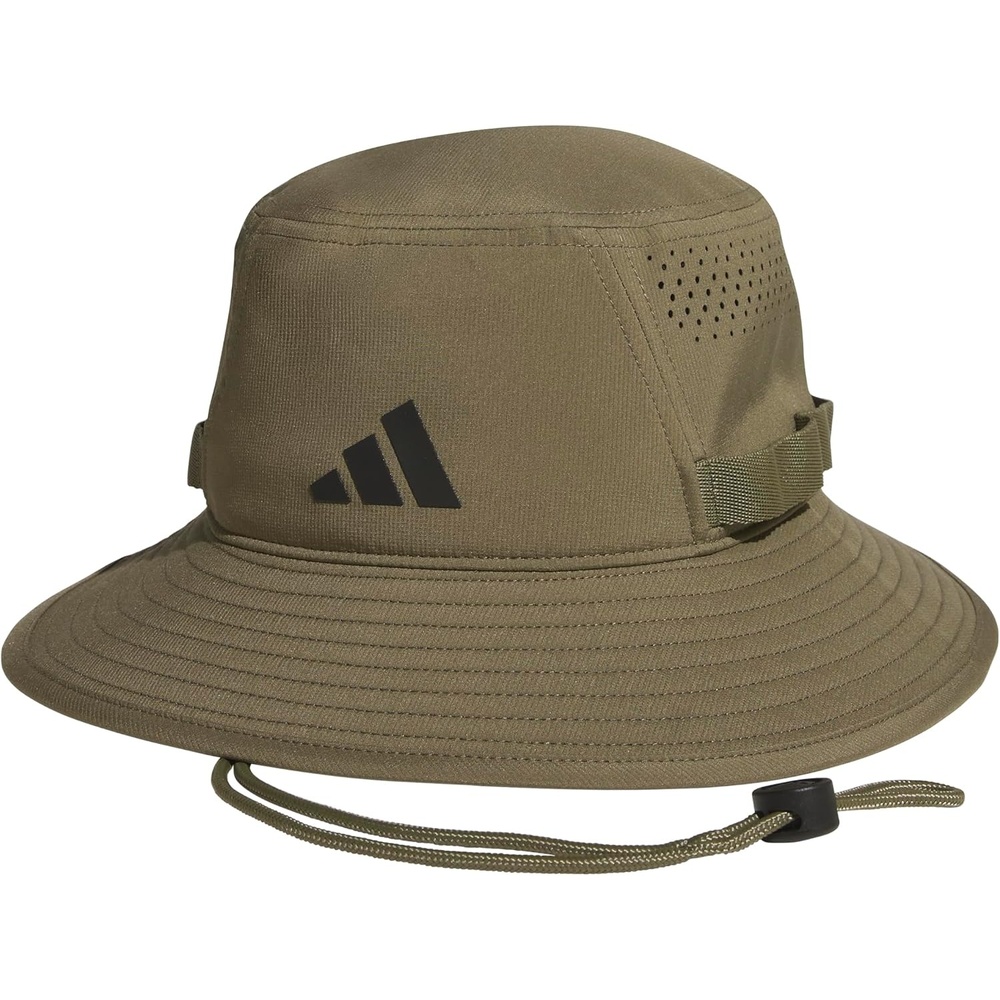 image:imageadidas Mens Victory Bucket Hat Boonie Wide Shade Brim MoistureWicking Sweatband Lightweight Breathable AllDay Sun ComfortOlive Strata GreenOlive Strata GreenBlack5