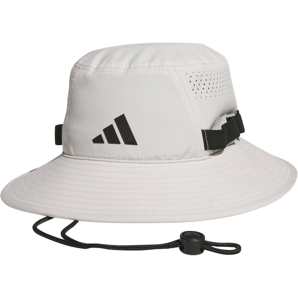 image:imageadidas Mens Victory Bucket Hat Boonie  Wide Shade Brim MoistureWicking Sweatband Lightweight Breathable AllDay Sun ComfortWonder Alumina GreyBlack5