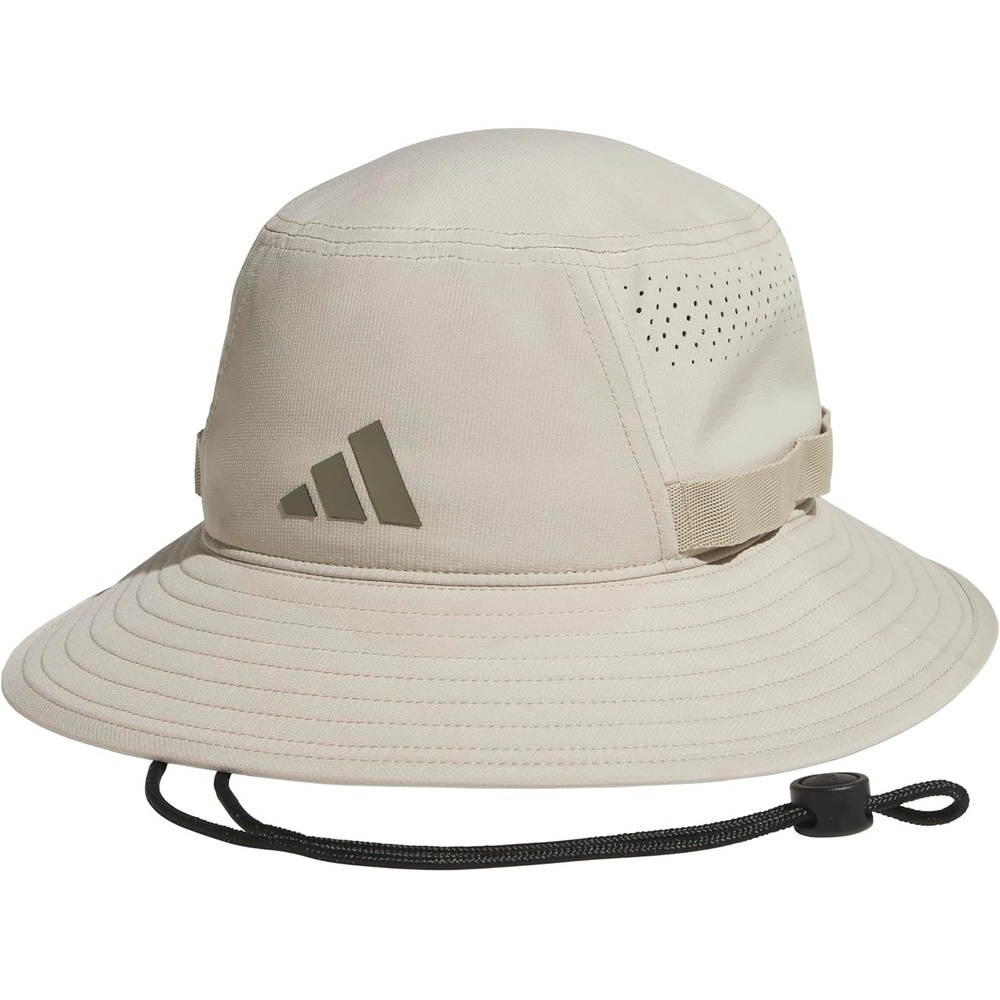 image:imageadidas Mens Victory Bucket Hat Boonie Wide Shade Brim MoistureWicking Sweatband Lightweight Breathable AllDay Sun ComfortWonder Cargo KhakiClay Grey5