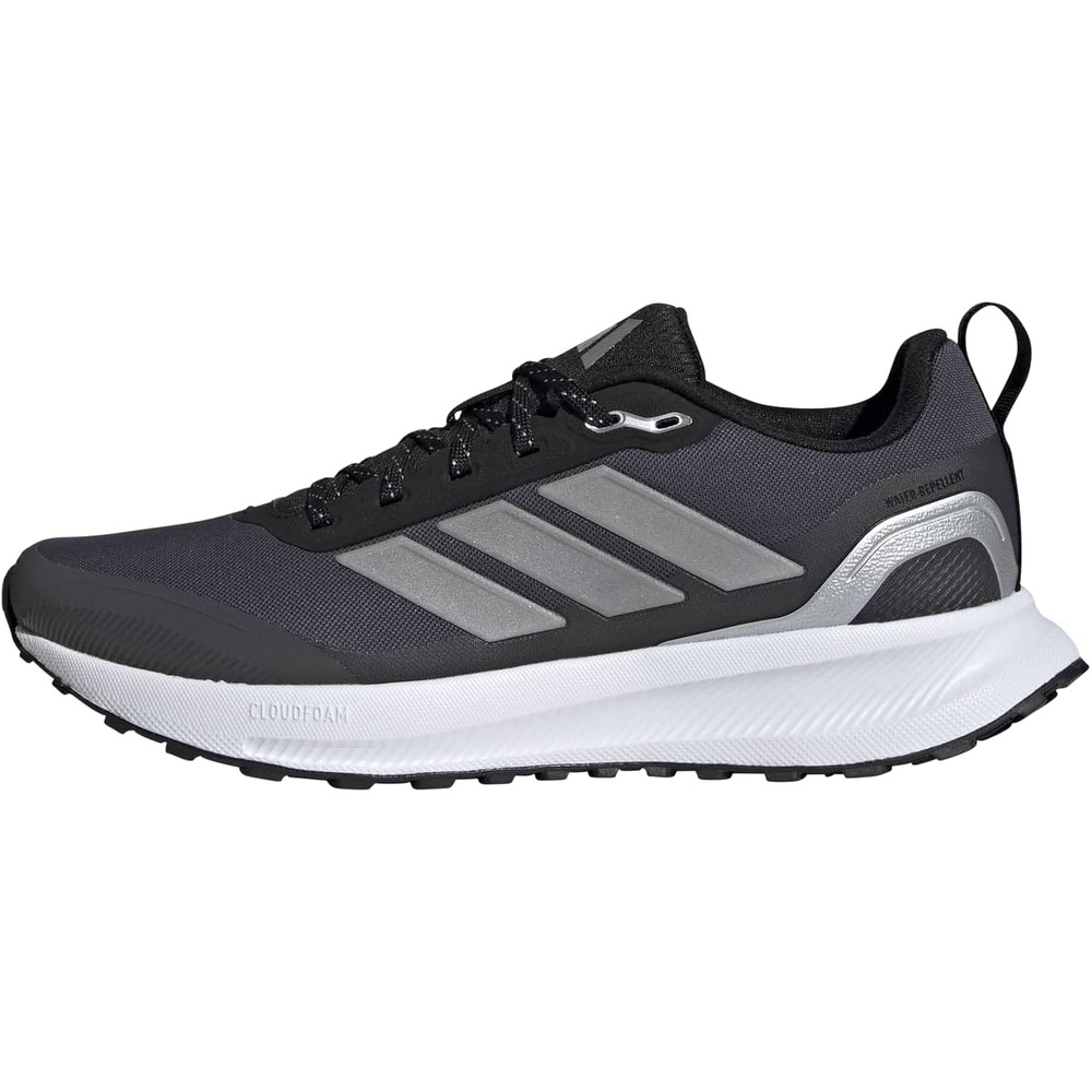 image:imageadidas Womens Run Falcon 5 Trail Running ShoesBlackSilver MetallicCarbon