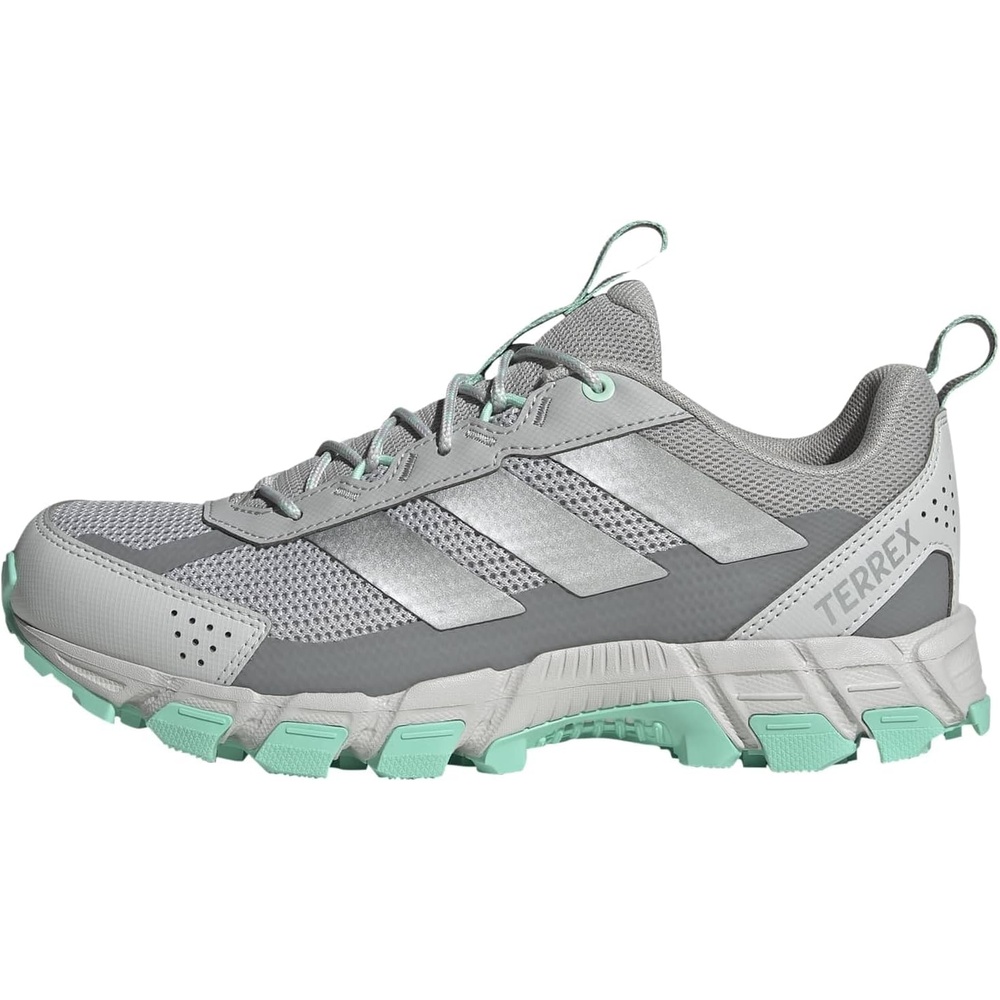 image:imageadidas Womens Terrex Rockadia Hiking Shoe Sneakers Shoes Casual BeigeClear MintGreySilver Metallic