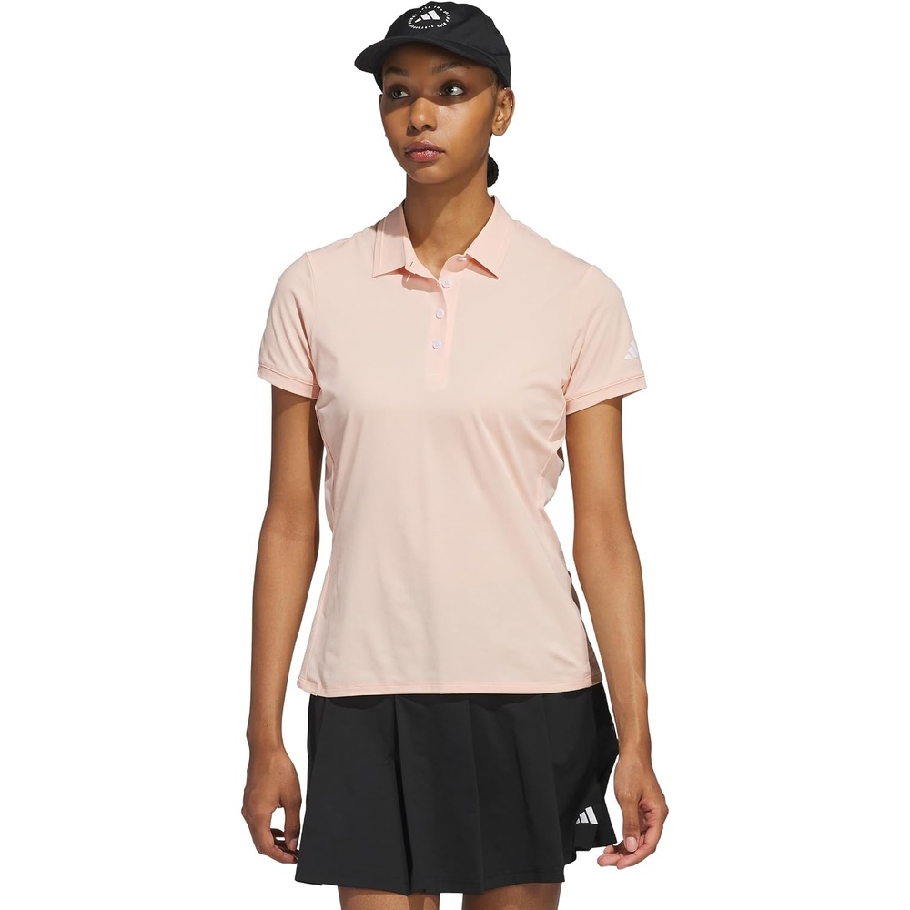 image:imageadidas Womens Ultimate365 Tour Twistknit Polo ShirtPowder Coral