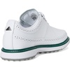 Adidas Unisex MC80 Spikeless Golf Shoes(Footwear White/Silver Metalic/Collegiate Green)