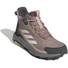 Adidas Women’s Terrex Anylander Mid Top Rain.rdy Hiking Sneakers(Chalky Brown/Wonder White/Grey)