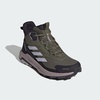 Adidas Women’s Terrex Anylander Mid Top Rain.rdy Hiking Sneakers(Olive Strata Silver Dawn Amber Tint)