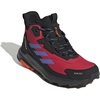 Adidas Women’s Terrex Anylander Mid Top Rain.rdy Hiking Sneakers(Pure Ruby Semi Cobalt Blue Core Black)