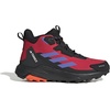 Adidas Women’s Terrex Anylander Mid Top Rain.rdy Hiking Sneakers(Pure Ruby Semi Cobalt Blue Core Black)