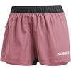 Adidas Womens Terrex Multi Trail Running Shorts(Quiet Crimson)