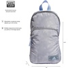 adidas Essentials Sling Bag | Adjustable Strap, Secure Zip Pockets, Wears Crossbody, Phone Strap Pocket, Locks In Essentials, Everyday & Travel Ready(Stone Wash Grey/Blue Dawn/2)