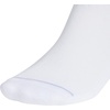 adidas Men’s Cushioned High Quarter Socks (3 Pairs) Durable & Comfortable(White/Clear Onix Grey/Violet Tone Purple/3.0/High Quarter)
