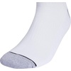 adidas Men’s Cushioned High Quarter Socks (3 Pairs) Durable & Comfortable(White/Grey/Black/3.0/High Quarter)