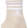 adidas Men’s Cushioned High Quarter Socks (3 Pairs) Durable & Comfortable(Wonder Beige/White/Alumina Heather/3.0/High Quarter)