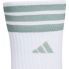 adidas Men’s Cushioned High Quarter Socks (3 Pairs) Durable & Comfortable(Wonder Sage Green/Wonder White/White/4.0/Crew)
