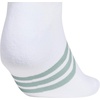 adidas Men’s Cushioned High Quarter Socks (3 Pairs) Durable & Comfortable(Wonder Sage Green/Wonder White/White/4.0/No Show)
